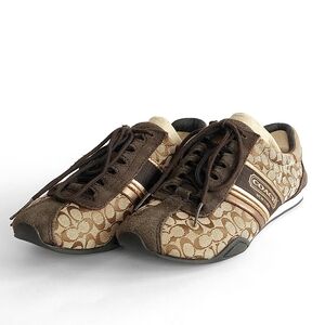 Coach Rufina Signature Canvas Sneaker Chestnut/Brown/Suede